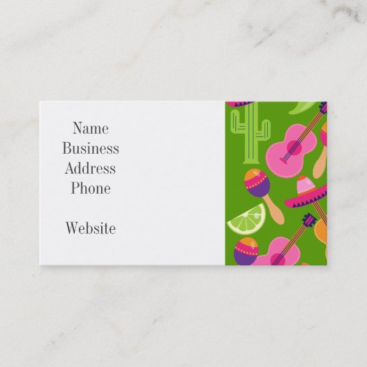 フィエスタパーティーソンブレロカクタスライムペッパーズマラカス 名刺 (正面)