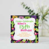 フィエスタパーティーソンブレロカクタスライムペッパーズマラカス 招待状 (スタンド正面)