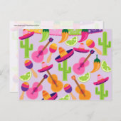 フィエスタパーティーソンブレロサボスライムペッパーズマラカス ポストカード (正面/裏面)