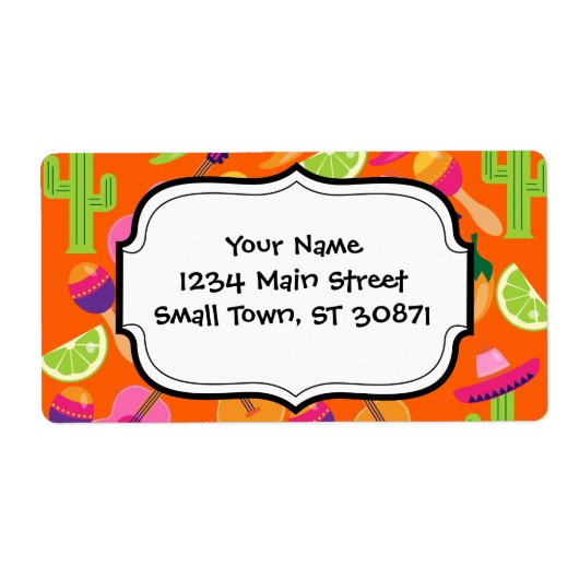 フィエスタパーティーソンブレロサボスライムペッパーズマラカス ラベル (正面)