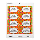 フィエスタパーティーソンブレロサボスライムペッパーズマラカス ラベル (フルシート)