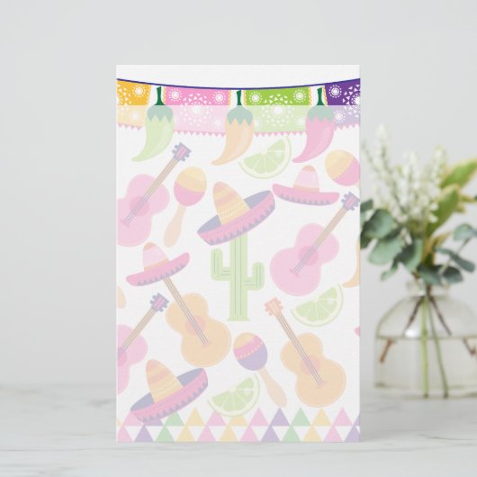 フィエスタパーティーソンブレロサボスライムペッパーズマラカス 便箋 (スタンド正面)