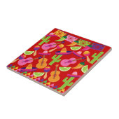 フィエスタパーティーソンブレロライムズギターマラカサグアロ タイル (側面)