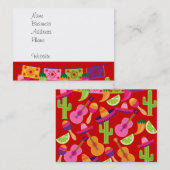 フィエスタパーティーソンブレロライムズギターマラカサグアーロ 名刺 (正面/裏面)