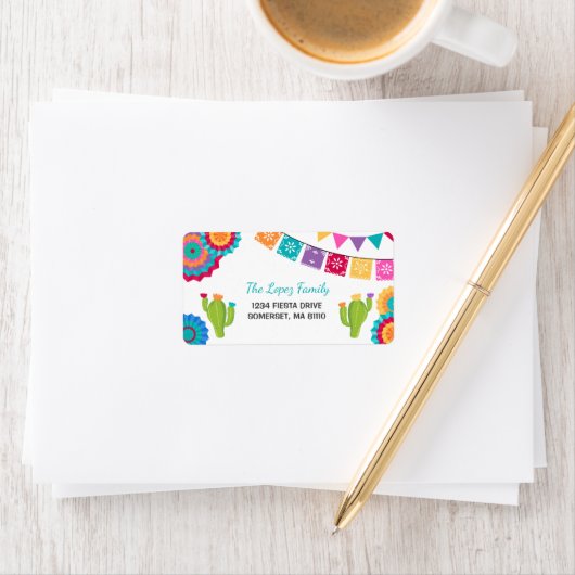 フィエスタパーティー住所 シールメキシコフィエスタパーティー ラベル (インサイチュ)