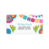 フィエスタパーティー住所 シールメキシコフィエスタパーティー ラベル (正面)