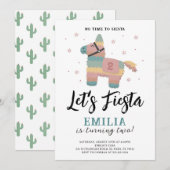 フィエスタパーティー ピニャータ アースカラー ミューテッドカラー インビテーション (正面/裏面)