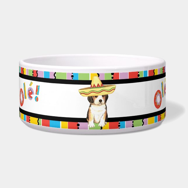 フィエスタビーグルペット ボウル (左)