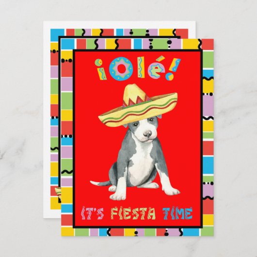 フィエスタピットブルテリア 招待状 (正面/裏面)