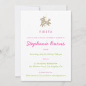 フィエスタピニャタおもしろいブライダルシャワー招待状 招待状 (正面)