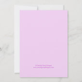 フィエスタピニャタバースデーパーティーカラフル招待状 招待状 (裏面)