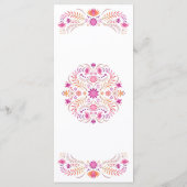 フィエスタピンク誕生日シャワ結婚ーズ メニュー (裏面)