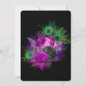 フィエスタピーコックピーニーが私の花嫁になる 招待状 (裏面)