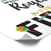 フィエスタファースト誕生日ウェルカムサイン ポスター (角)