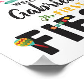 フィエスタファースト誕生日ウェルカムサイン ポスター (角)