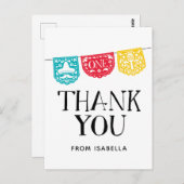 フィエスタファースト誕生日サンキューはがき ポストカード (正面/裏面)