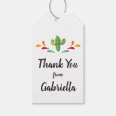 フィエスタファースト誕生日サンキューユーメッセージカード ギフトタグ (正面)