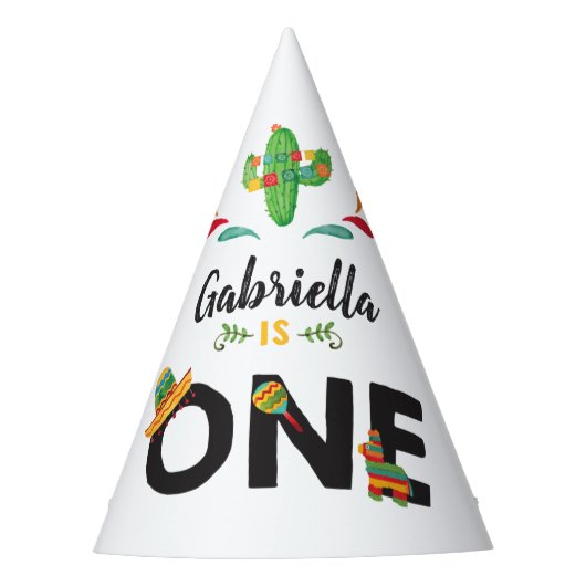 フィエスタファースト誕生日パーティーハット パーティーハット (正面)