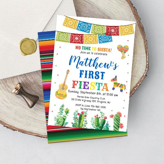 フィエスタファースト誕生日招待状ボーイ 招待状