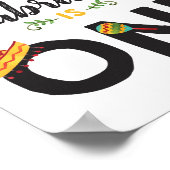 フィエスタファースト誕生日標識 ポスター (角)