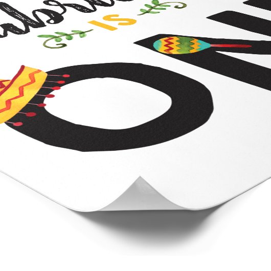 フィエスタファースト誕生日標識 ポスター (角)