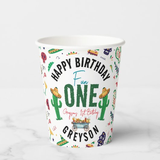 フィエスタファースト | 誕生日パーティー 紙コップ (裏面)