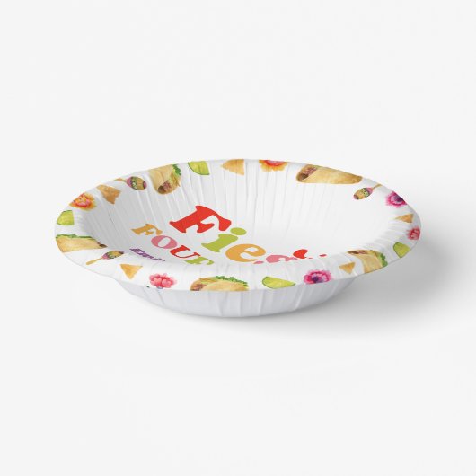 フィエスタフォーエバータコ4th誕生日パーティー ペーパーボウル (傾斜あり)