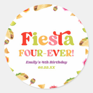 フィエスタフォーエバータコ4th誕生日パーティー ラウンドシール