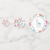 フィエスタフォークアートフローララマ結婚のカスタマイズ コンフェッティ (正面)