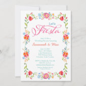 フィエスタフラワーズウェディングシャワー招待状5x7 招待状 (正面)