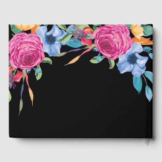 フィエスタフラワーズブラック&ピンクフローラキンセアニェラ ゲストブック (裏面)