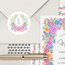 フィエスタフラワーズメ結婚キシカン ラウンドシール