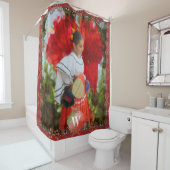 フィエスタフラワー2555 シャワーカーテン (インサイチュ)