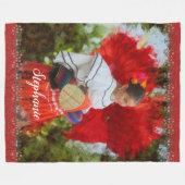 フィエスタフラワー2555 フリースブランケット (正面(横))