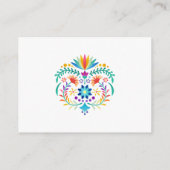 フィエスタフローラおむつラッフルベビーシャワー エンクロージャーカード (裏面)