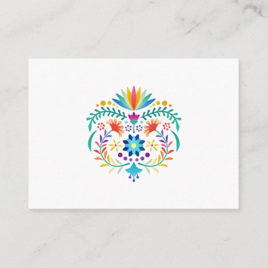 フィエスタフローラおむつラッフルベビーシャワー エンクロージャーカード (裏面)