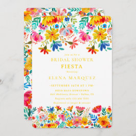 フィエスタフローラウォーターカラーブライダルシャワー 招待状