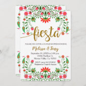 フィエスタフローラカップルシャワー招待状 招待状 (正面/裏面)