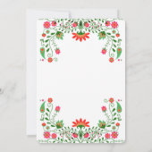 フィエスタフローラカップルシャワー招待状 招待状 (裏面)