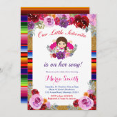 フィエスタフローラセニョリタがベビーシャワーに向かう 招待状 (正面/裏面)