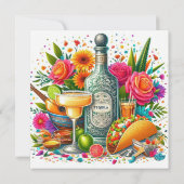 フィエスタフローラタコでカップルのシャワーを浴びよう 招待状 (裏面)