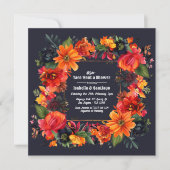 フィエスタフローラタコでカップルのシャワーを浴びよう 招待状 (正面)