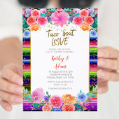 フィエスタフローラタコについて愛カップルのシャワー 招待状