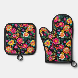 フィエスタフローラドラバガンザ 鍋つかみ&鍋敷きセット