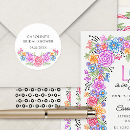 フィエスタフローラブライダルシャワー ラウンドシール