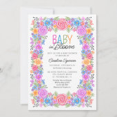 フィエスタフローラベビー開花シャワー 招待状 (正面)