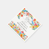 フィエスタフローラリハーサルディナー スタンダードカクテルナプキン (角)