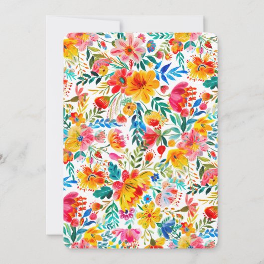 フィエスタフローラリハーサルディナー 招待状 (裏面)