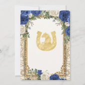 フィエスタフローラ兄弟姉妹ブルーバプテスマ&誕生日 招待状 (裏面)