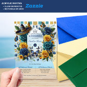 フィエスタフローラ蝶キンセアニェラ アクリル招待状